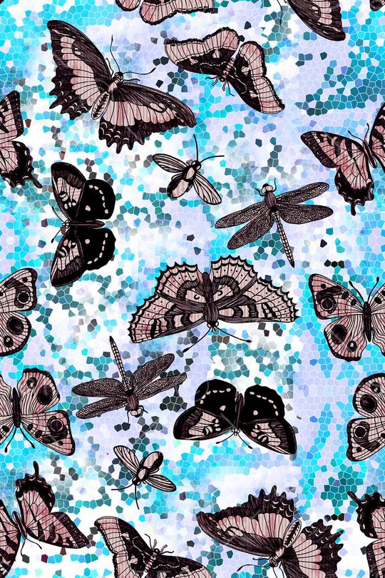 黑白印花华亿平台图片