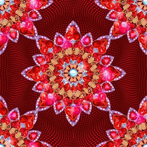 波点花卉印花华亿平台图片