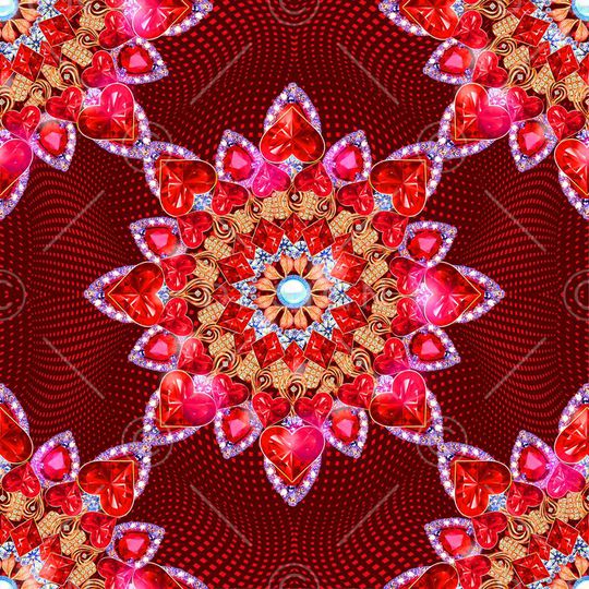 波点花卉印花华亿平台图片