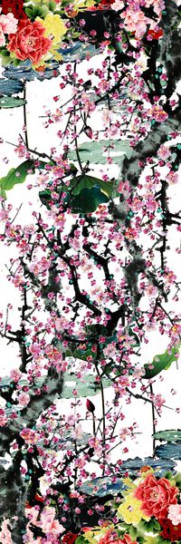 荷花印花华亿平台图片