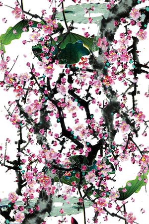 荷花印花华亿平台图片