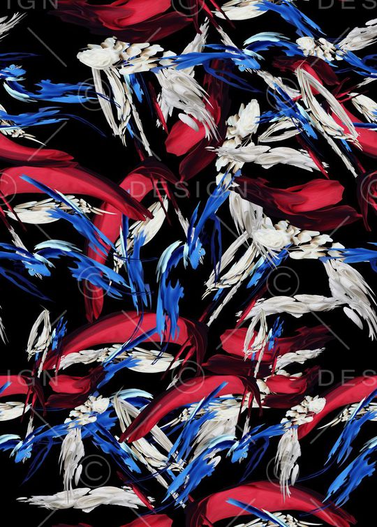 凌乱抽象印花华亿平台图片