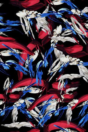 凌乱抽象印花华亿平台图片