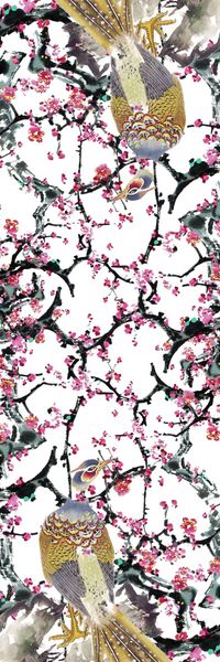 孔雀印花华亿平台图片