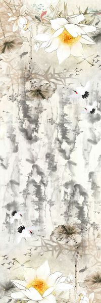 荷花印花华亿平台图片