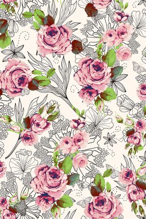 简约花纹印花华亿平台图片