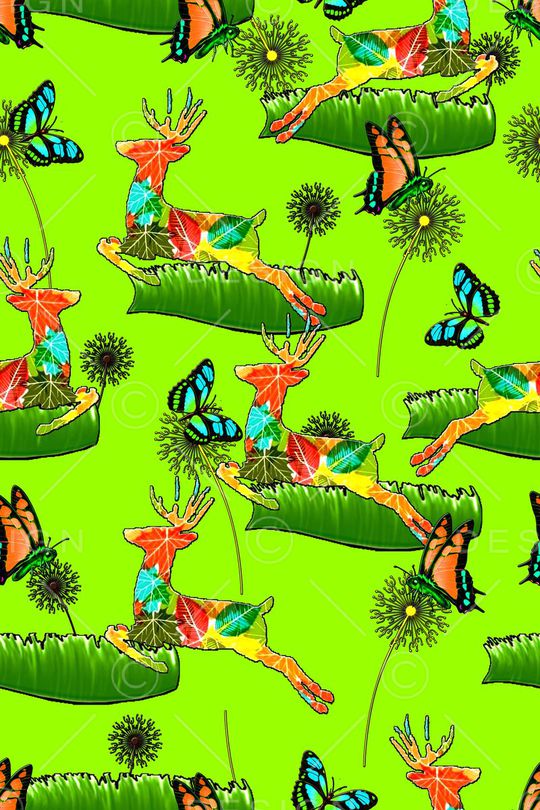 创意服装面料印花华亿平台图片