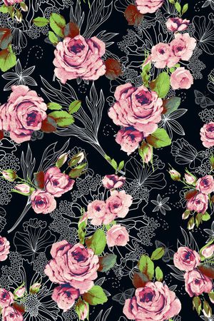 简约花纹印花华亿平台图片