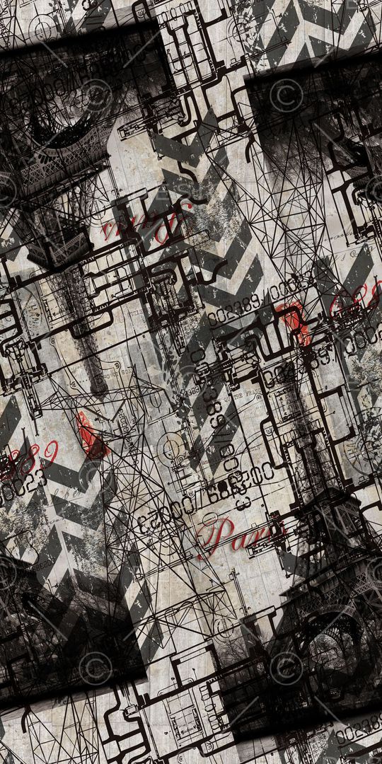 抽象时尚印花华亿平台图片