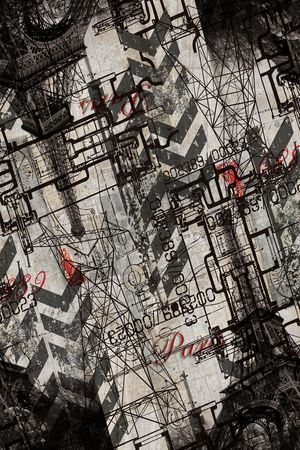 抽象时尚印花华亿平台图片