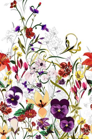 纯手绘印花华亿平台图片