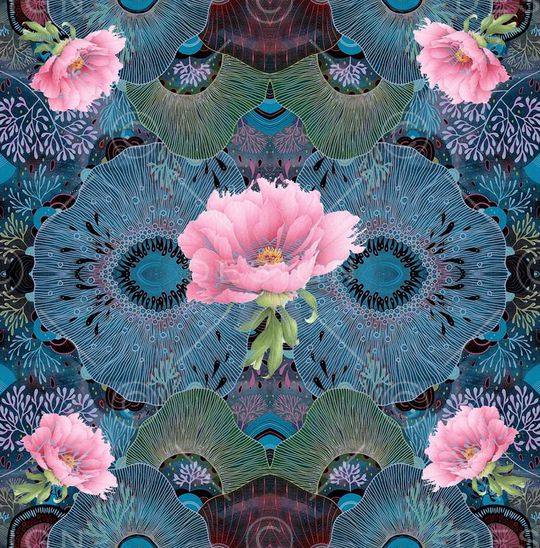 复古时尚印花华亿平台图片