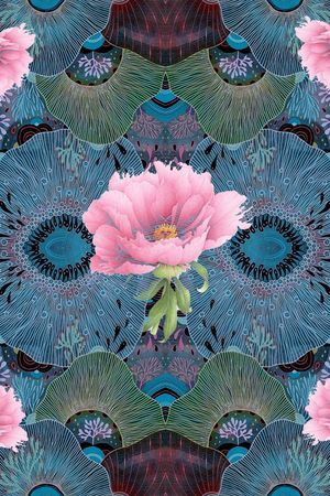 复古时尚印花华亿平台图片