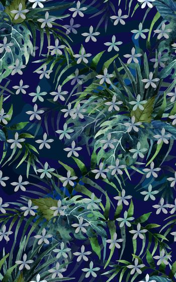 475203-迷彩热带花卉植物