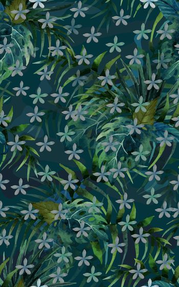 475204-迷彩热带花卉植物