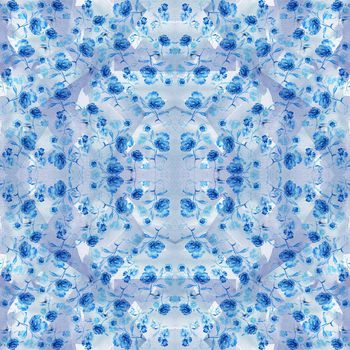 475250-原创高端花卉几何底纹 新潮大牌