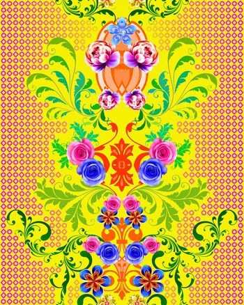 欧式卷边纹印花华亿平台图片