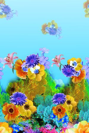 时尚花卉印花华亿平台图片