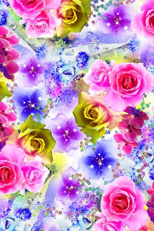 抽象底纹印花华亿平台图片