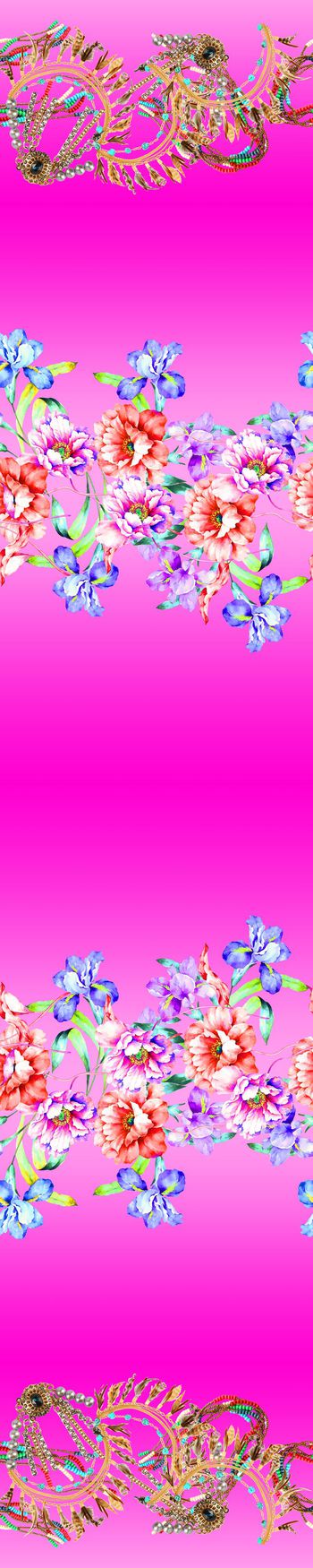 色彩渐变印花华亿平台图片