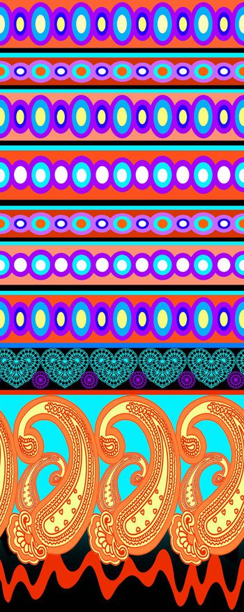 佩斯利  爱心蕾丝印花华亿平台图片