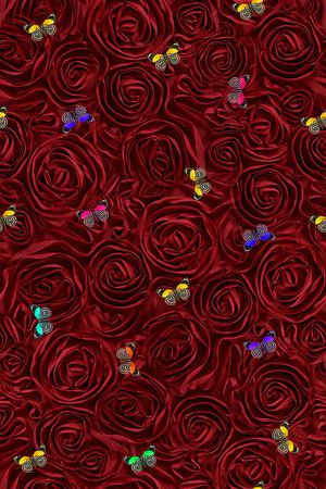 红色印花华亿平台图片