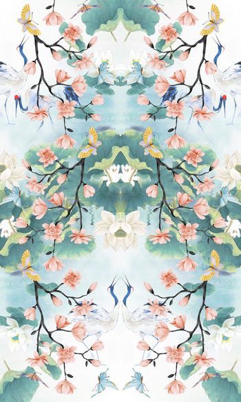 中国风印花华亿平台图片