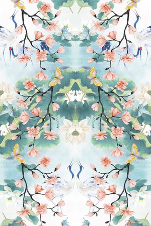 中国风印花华亿平台图片