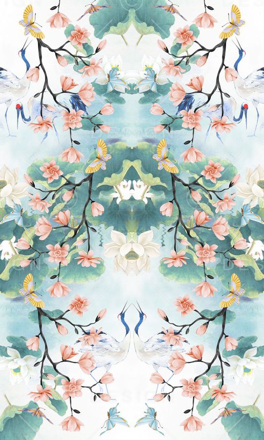 中国风印花华亿平台图片