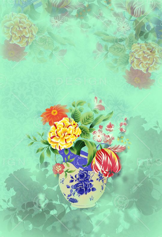 定位花印花华亿平台图片