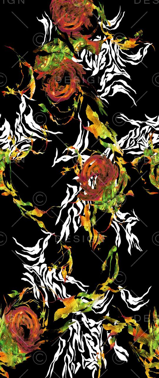 黑白底纹印花华亿平台图片