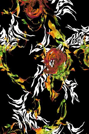 黑白底纹印花华亿平台图片