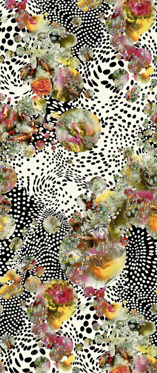 波点底纹印花华亿平台图片