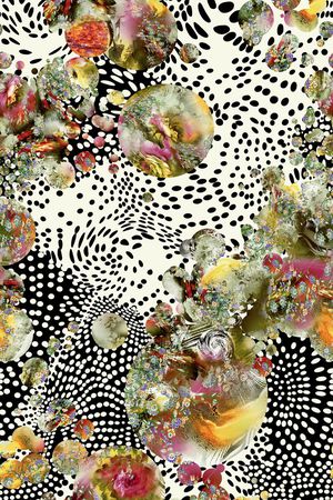 波点底纹印花华亿平台图片