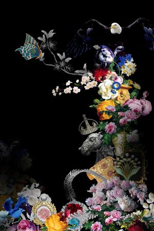 复古油画印花华亿平台图片