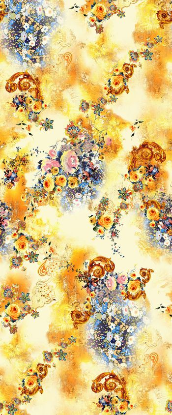 欧式花边纹印花华亿平台图片