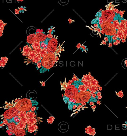 田园风印花华亿平台图片