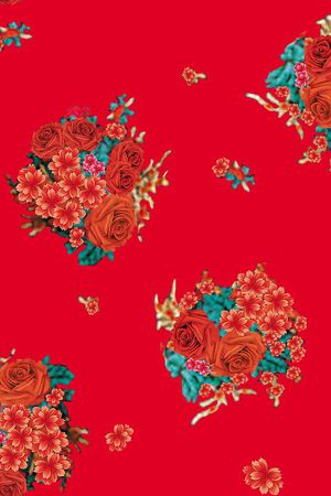 田园风印花华亿平台图片