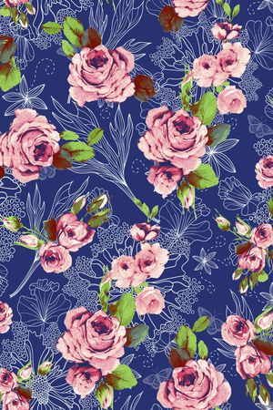 简约花纹印花华亿平台图片