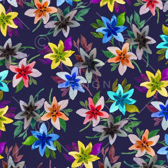 Floral classic印花华亿平台图片