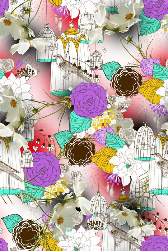 花卉印花华亿平台图片