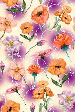 水彩印花华亿平台图片