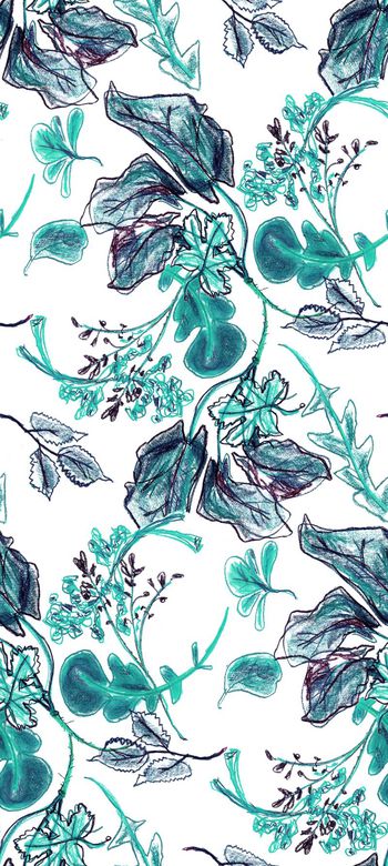 475665-复古 涂鸦系列 手绘 家纺 沙发布