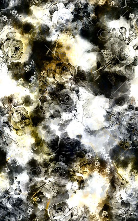 黑白印花华亿平台图片