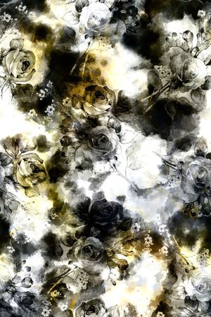 黑白印花华亿平台图片