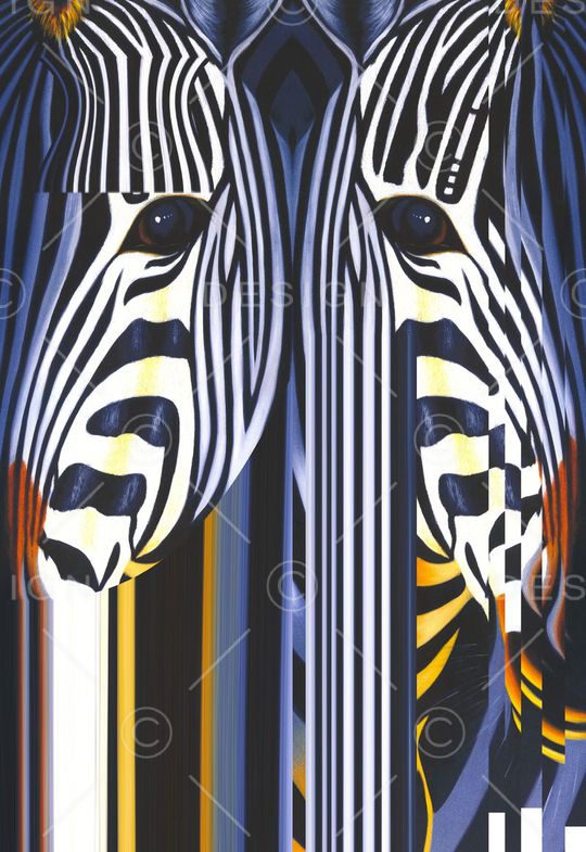 斑马条纹印花华亿平台图片