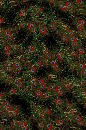 孔雀印花华亿平台图片