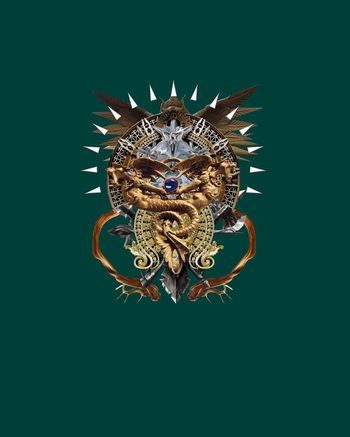 475814-古老图腾复古定位胸花