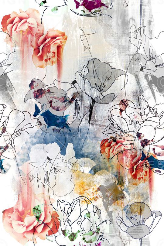 复古印花华亿平台图片