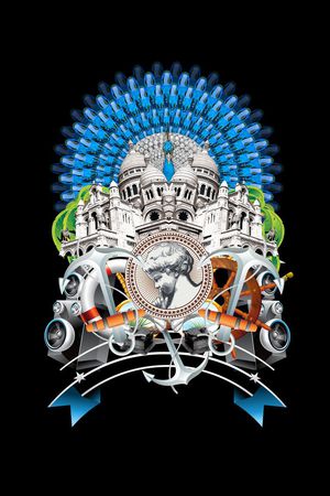 潮流时尚印花华亿平台图片